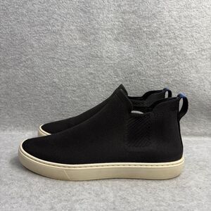 Rothys Shoes Womens Size 9.5 Black & White‎ Chukka Casual Knit Slip On Sneakers
